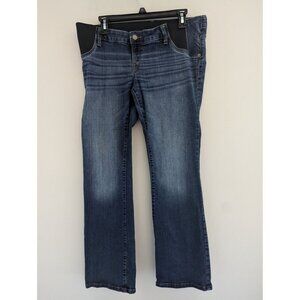 Isabel Maternity Skinny Bootcut Dark Wash Denim Jeans Size 10 30 R